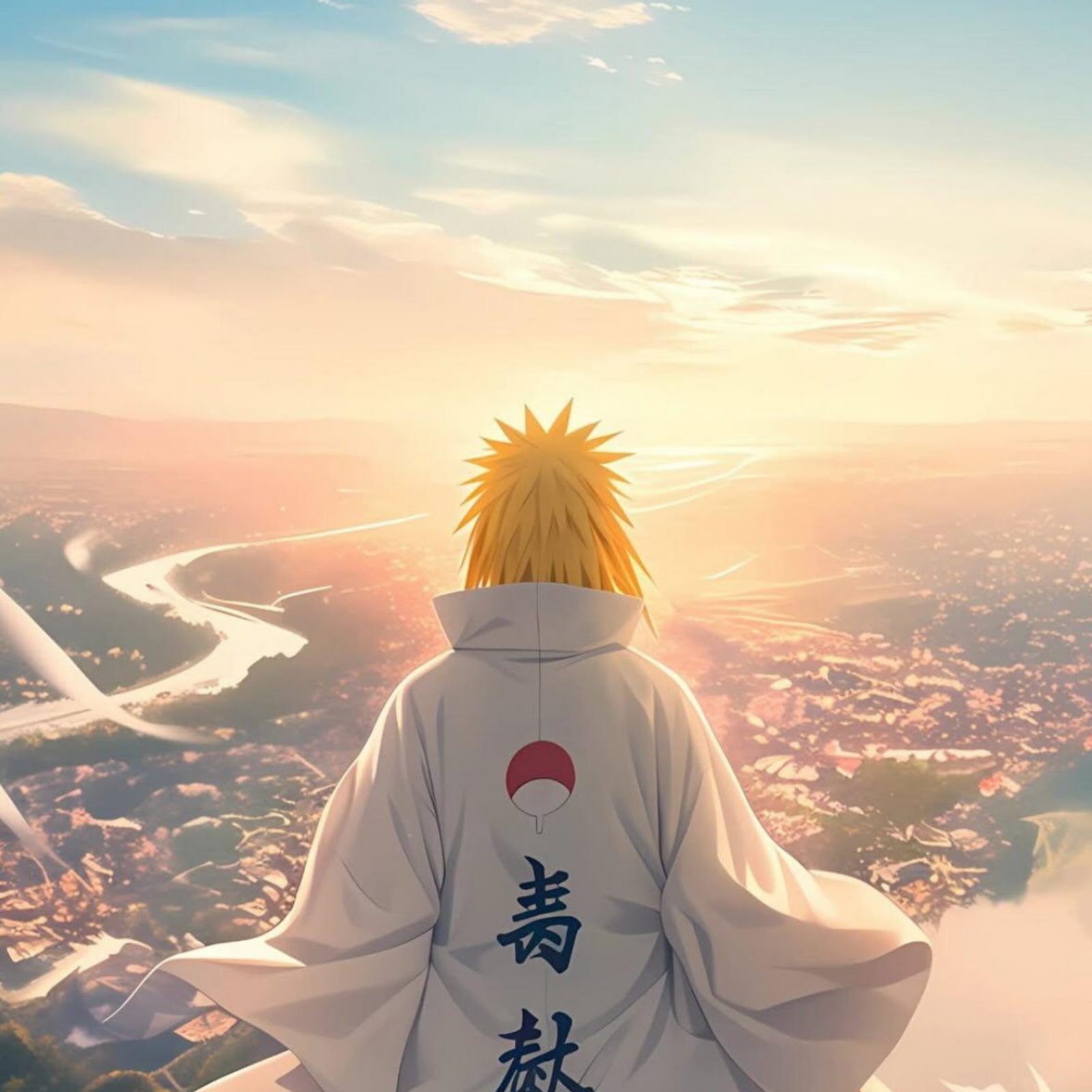 Download Minato Namikaze, Fourth Hokage, Anime Scenery, Naruto Shippuden Full HD iPhone
