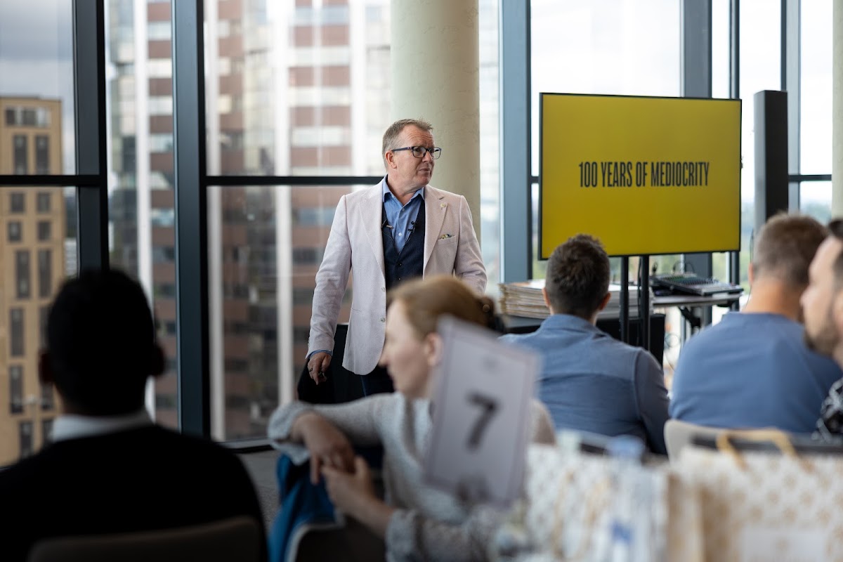 Dr. Barry Oulton at a live event