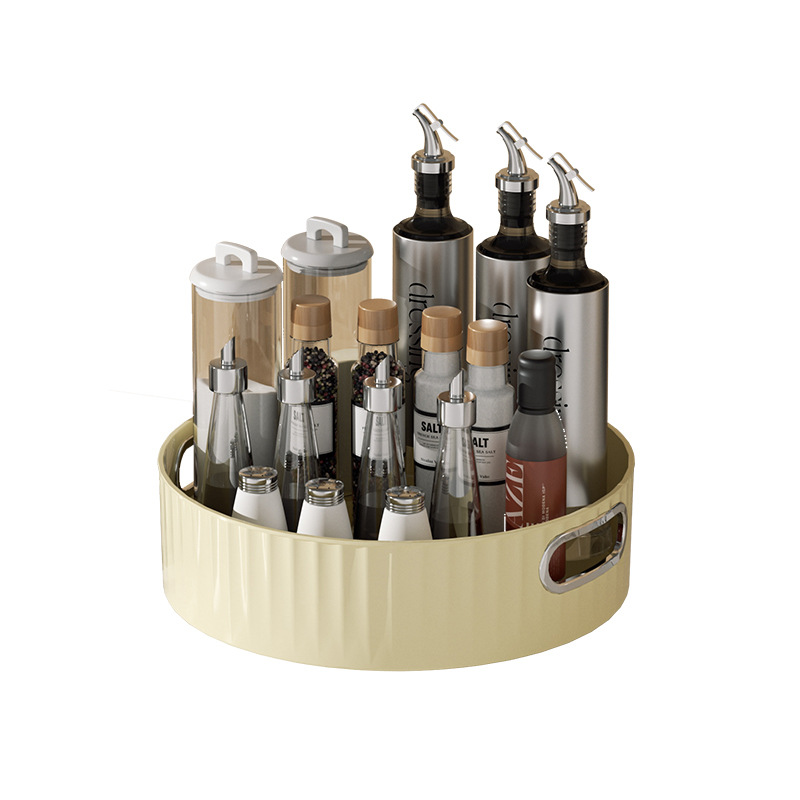 Large rotating spice rack, plastic, retro design