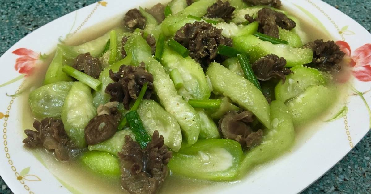 Mướp xào lòng gà