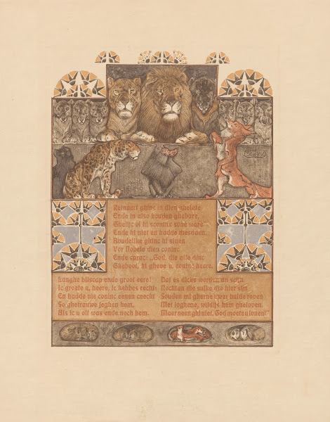 Fox Reinaert for lion Nobel and other animals 1910