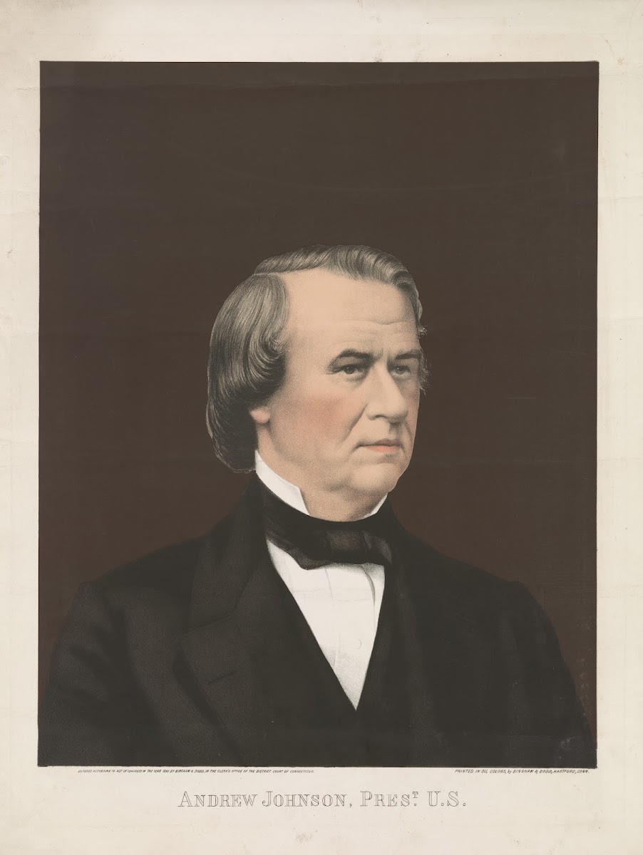 Andrew Johnson President US 1866