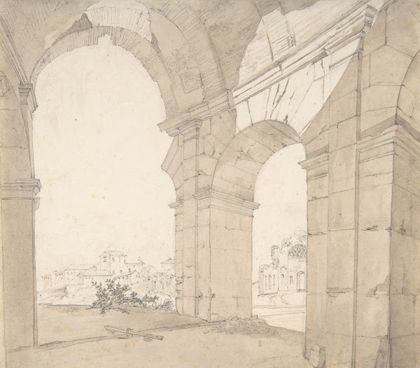 View of the Baths of Caracalla in Rome 18th century