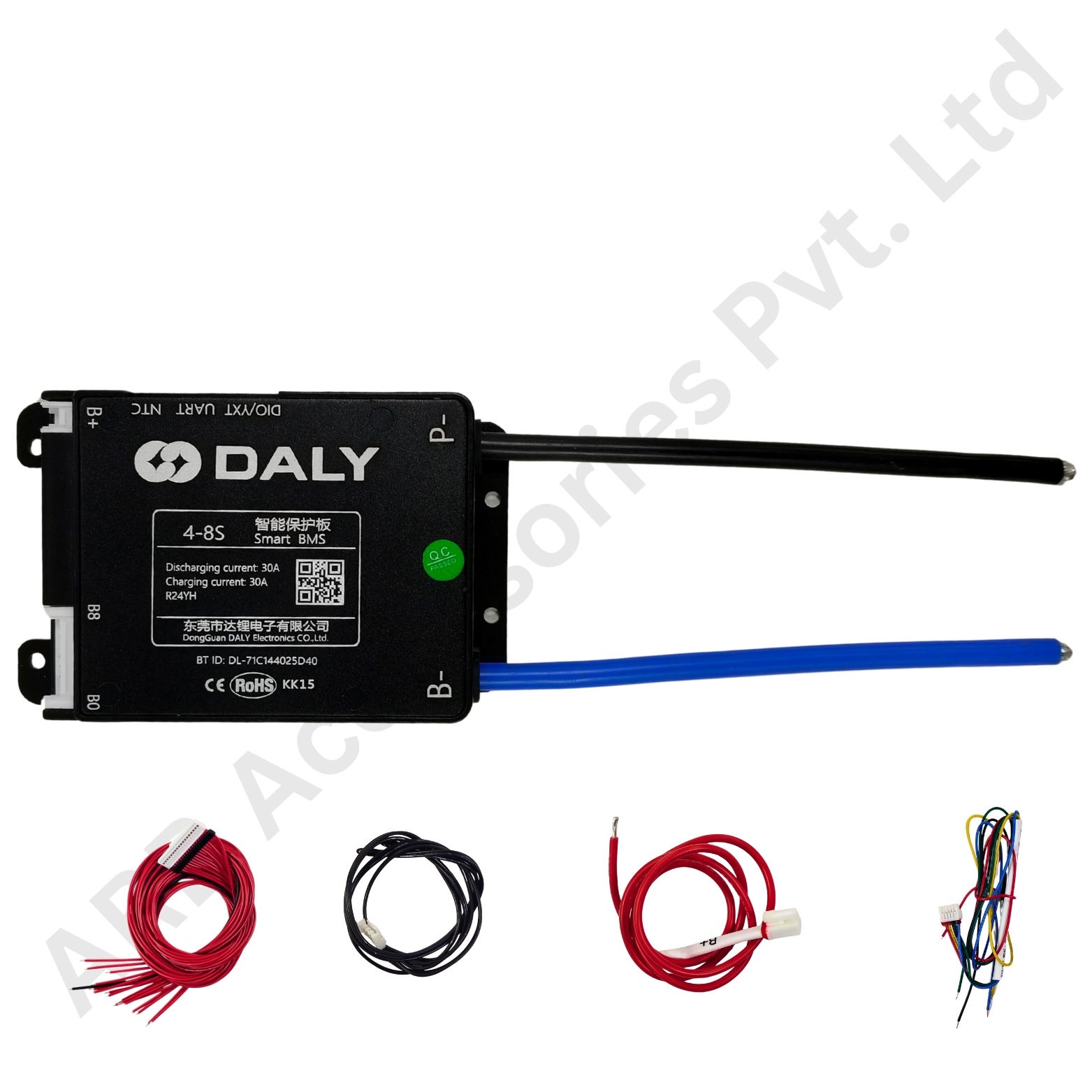 DALY BLACK SMART BMS 4-8S 30A (10653)