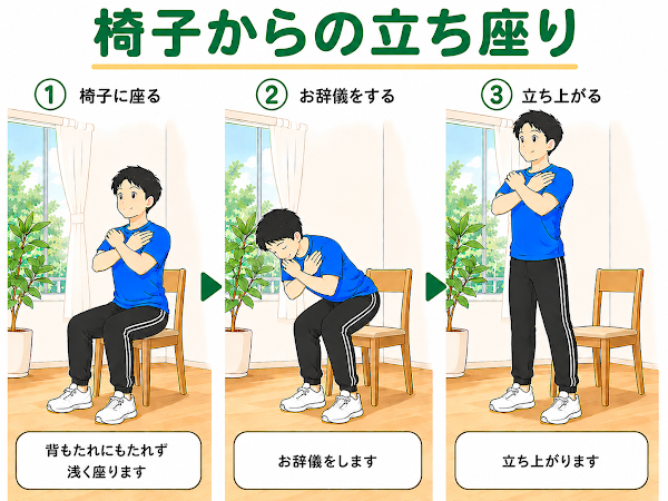 椅子からの立ち座り