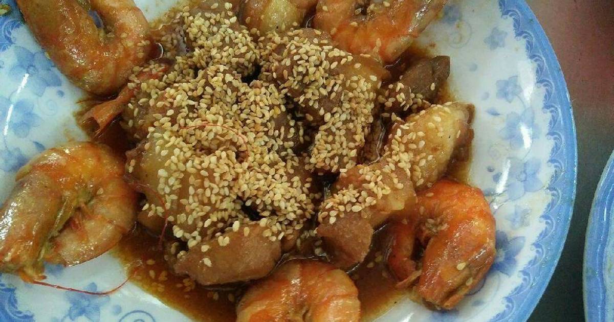 Tôm thịt kho
