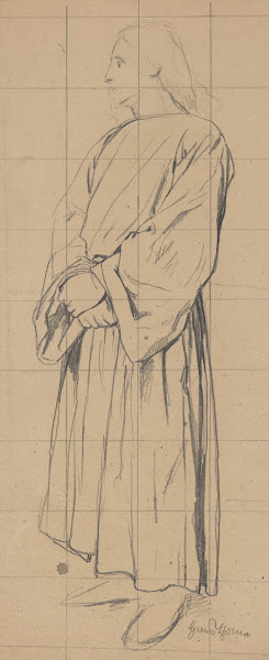 Standing Man in a Long Robe with His Hands Folded One on the Other 1890