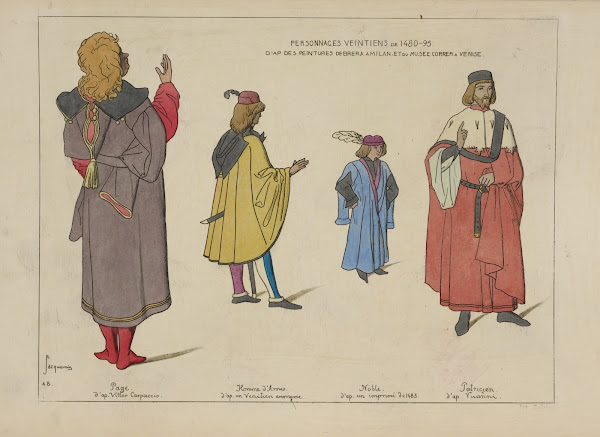 Personnages Veintiens de 1480 95 Daprès des peintures Debrera a Milan et du Musé