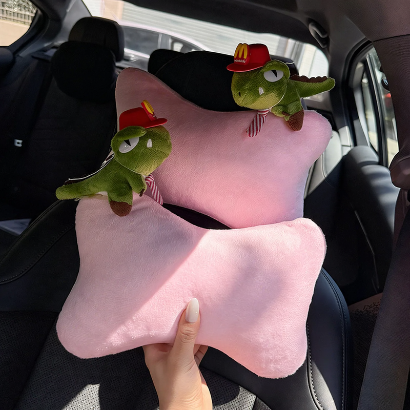 Car Headrest with Dinosaur Design