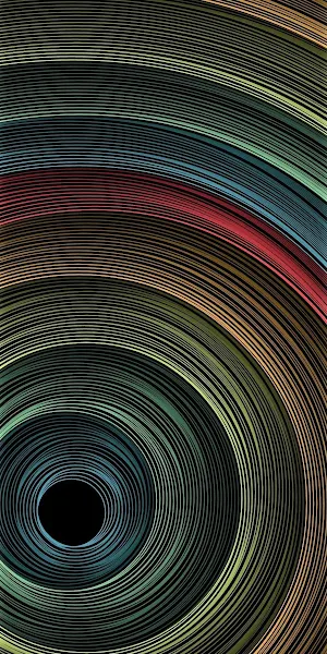 Swirl, Concentric, Gradient, Lines 4K iPhone Wallpaper Background