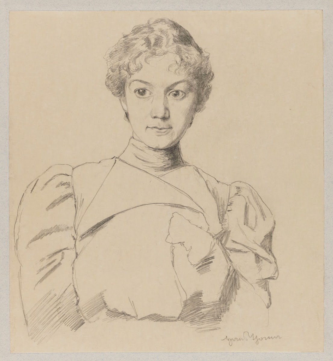 Portrait Study of a Young Woman 1890