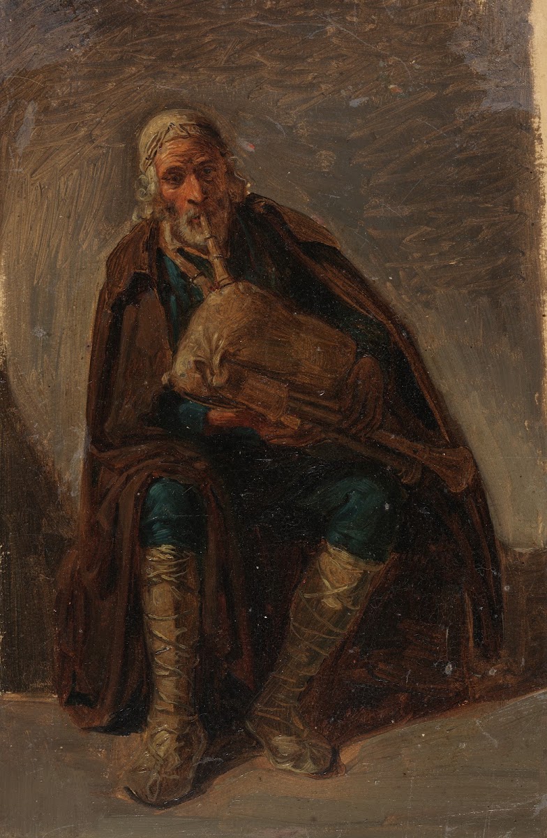 Dudelsack blasender Italiener 1832 1837