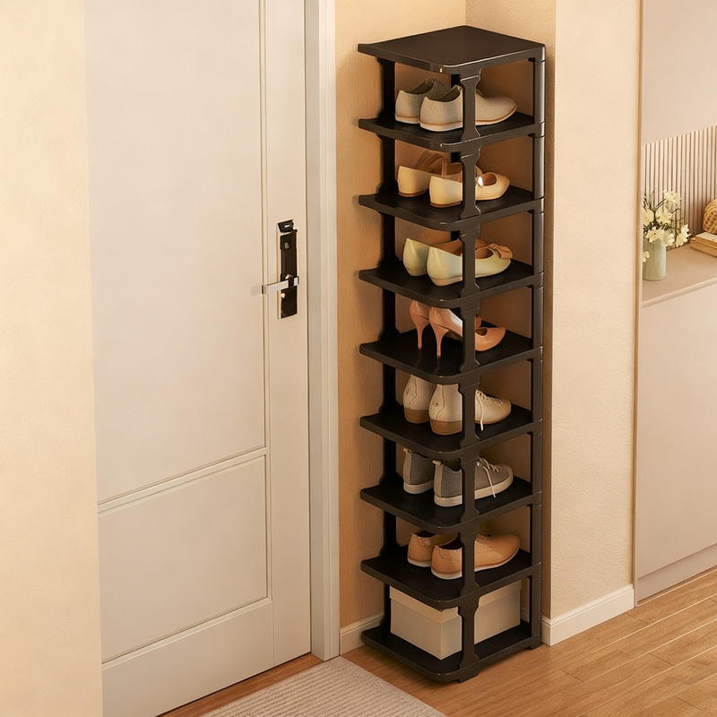 Plastic Shoe Rack, 9-Tier