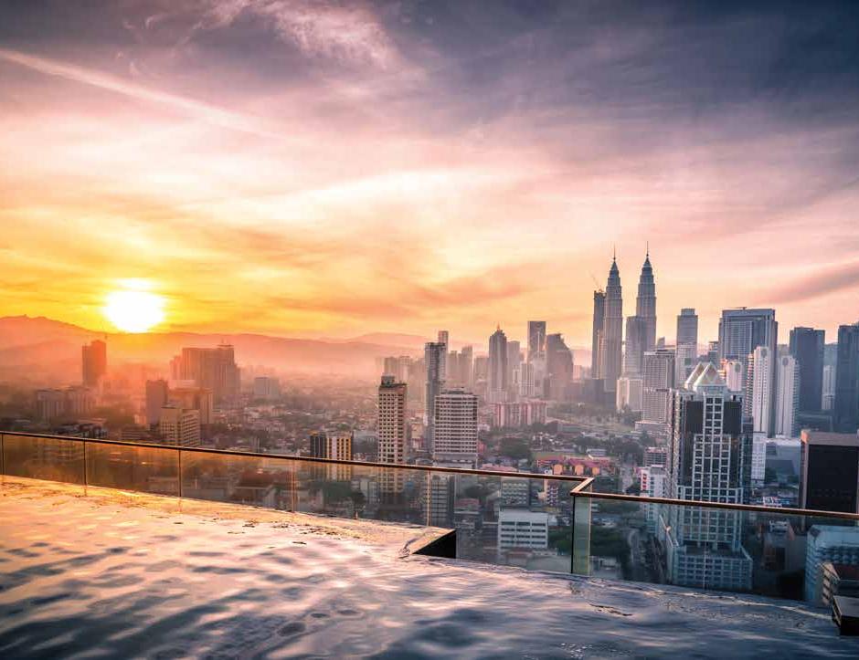 Orion Residence — infinity pool sunset