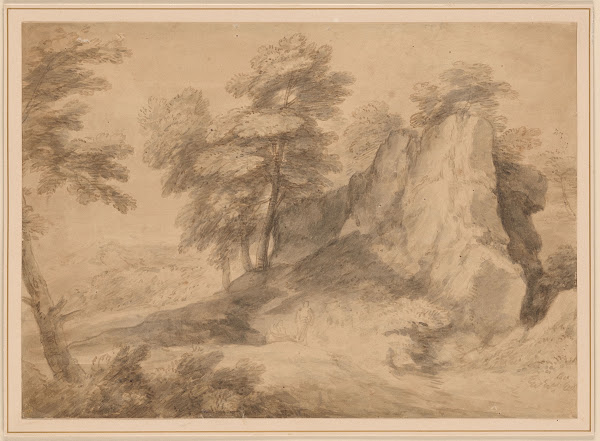 Rocky Wooded Landscape with Figures ca 1765 177
