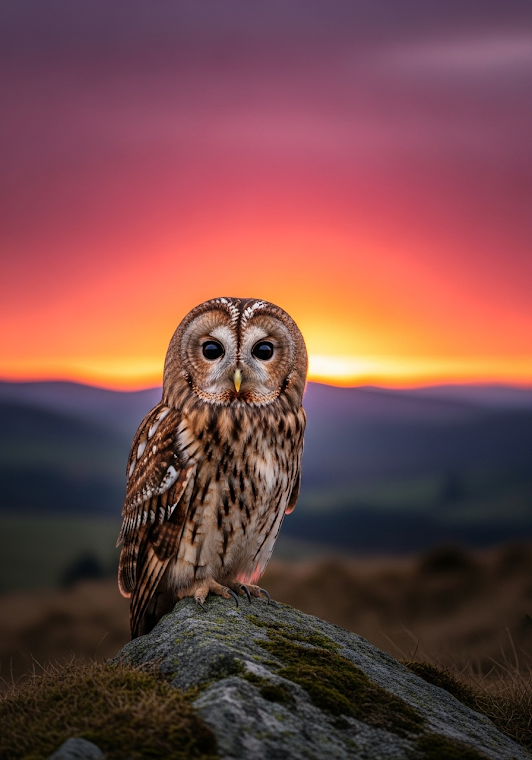 Tawny Owl at Sunset Vista