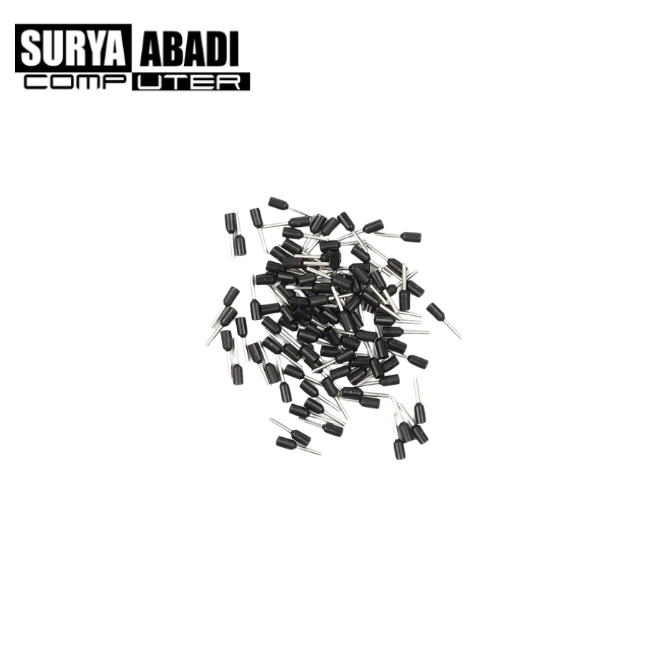 SKUN INSULATED FERRULES E0508 KABEL 0.5MM HITAM