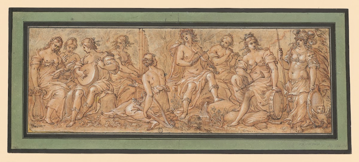Frieze with Apollo Minerva and Muses 1645