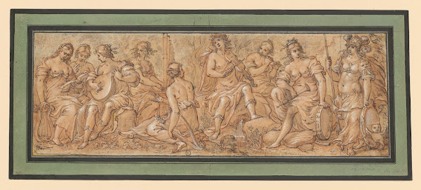 Frieze with Apollo Minerva and Muses 1645