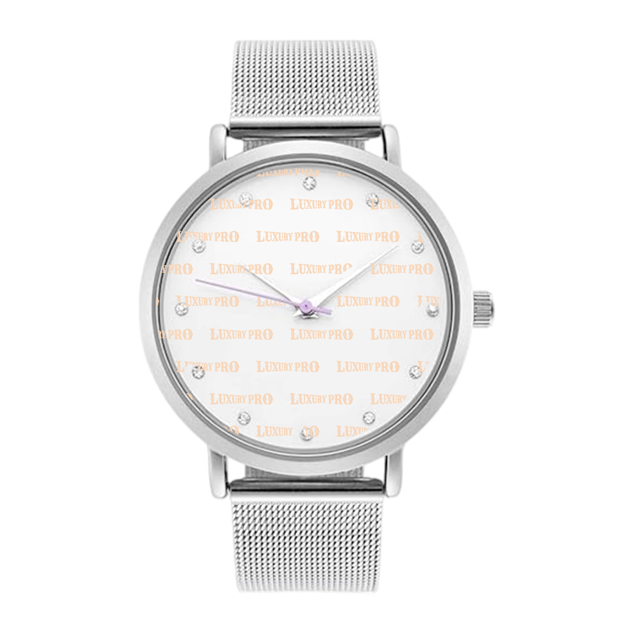 Mesh Strap Quartz Watch-Silver