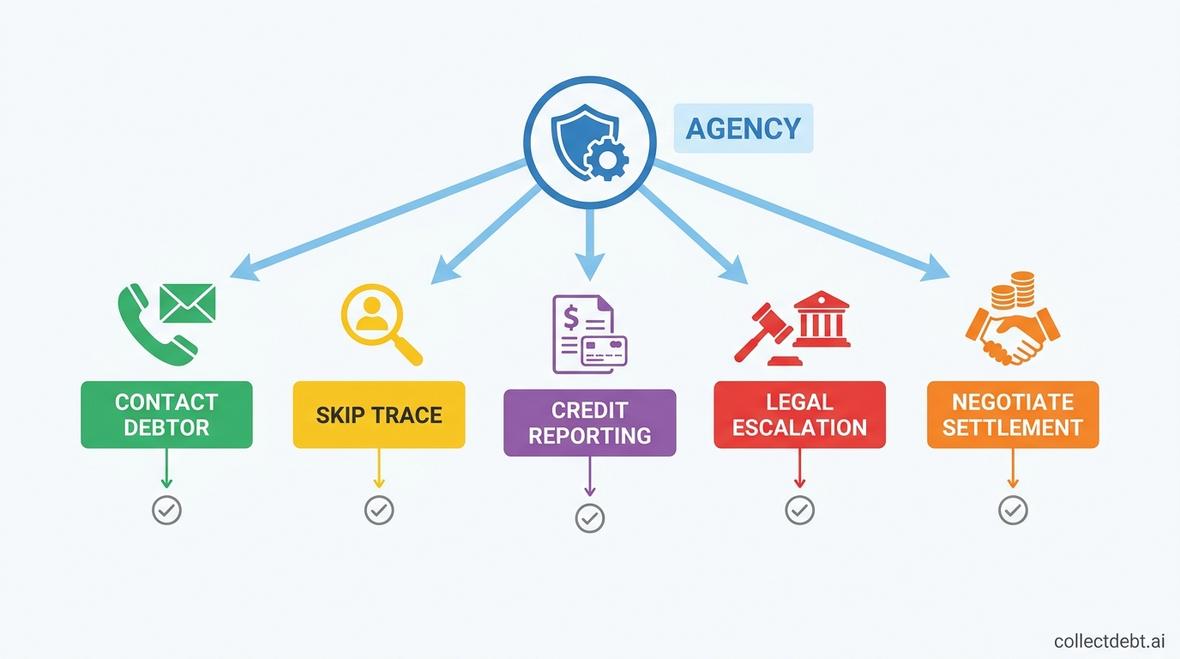 what can a third-party collection agency do