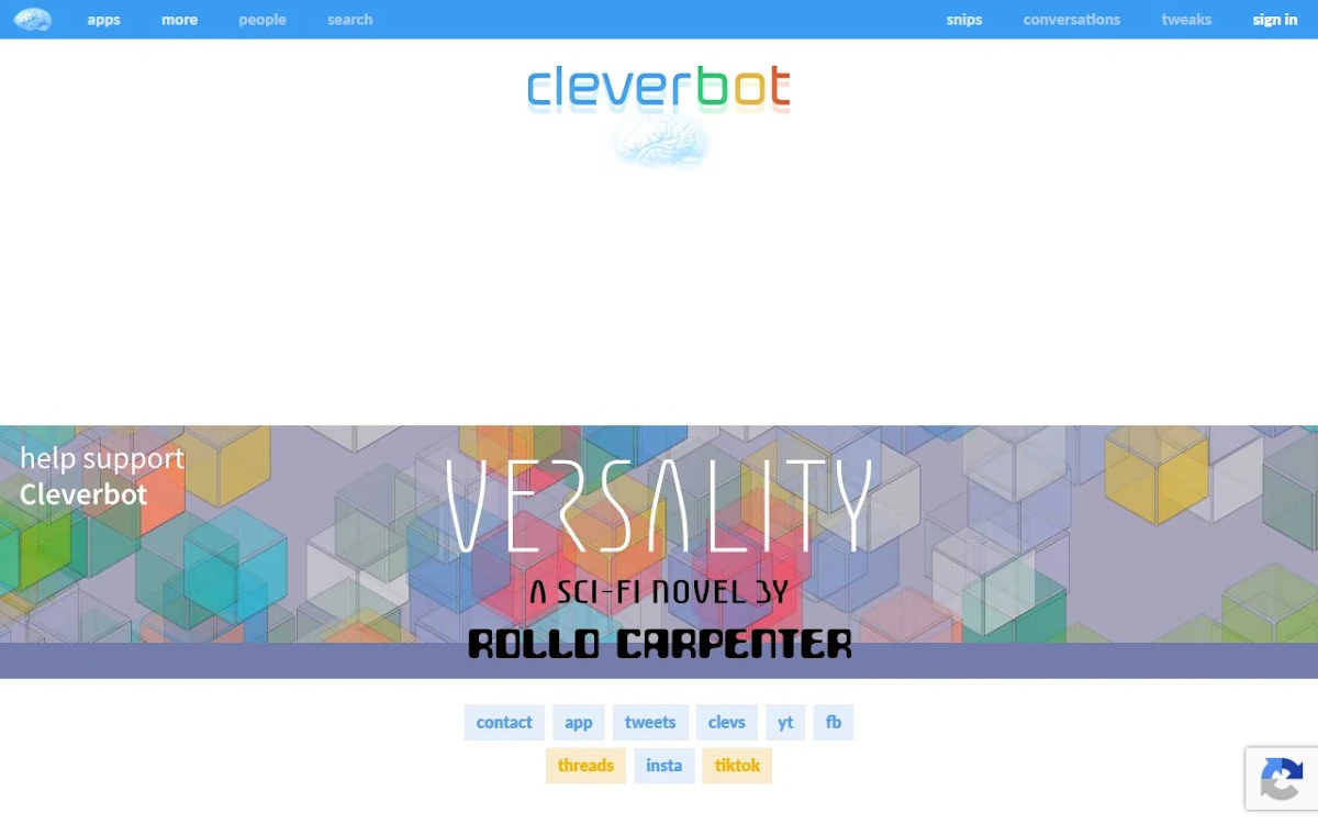 Captura de Cleverbot - ChatGPT in your pocket