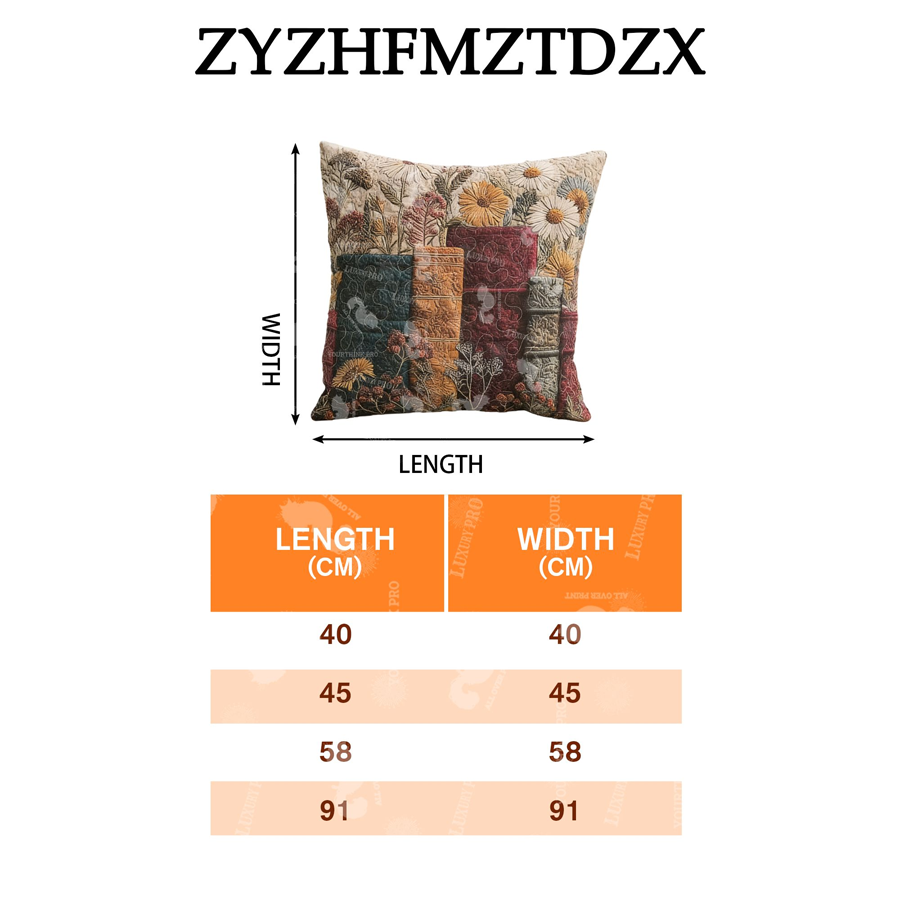 Free-stitched Quilted Pillow with Insert