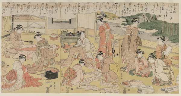 Women Making Clothing early 1790s