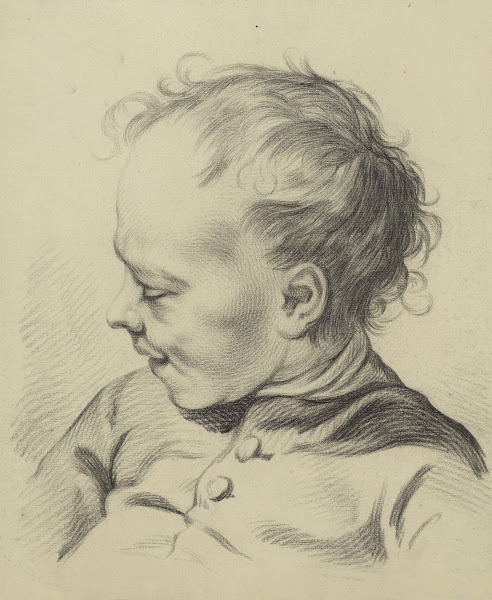 Boy with eyes shut