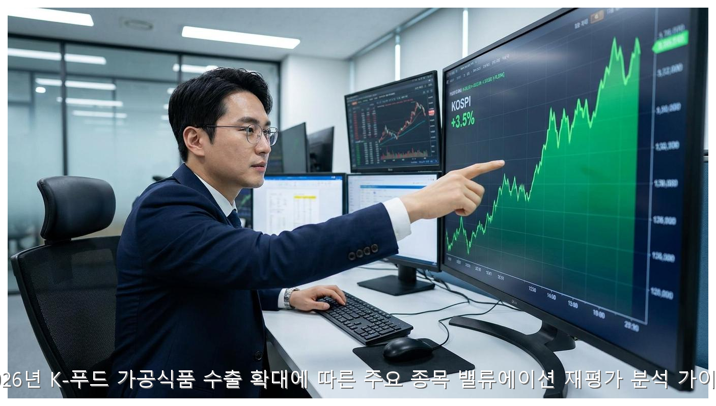 2026년 K-푸드 가공식품 수출 확대에 따른 주요 종목 밸류에이션 재평가 분석 가이드 핵심 안내 및 분석 인포그래픽 (8)