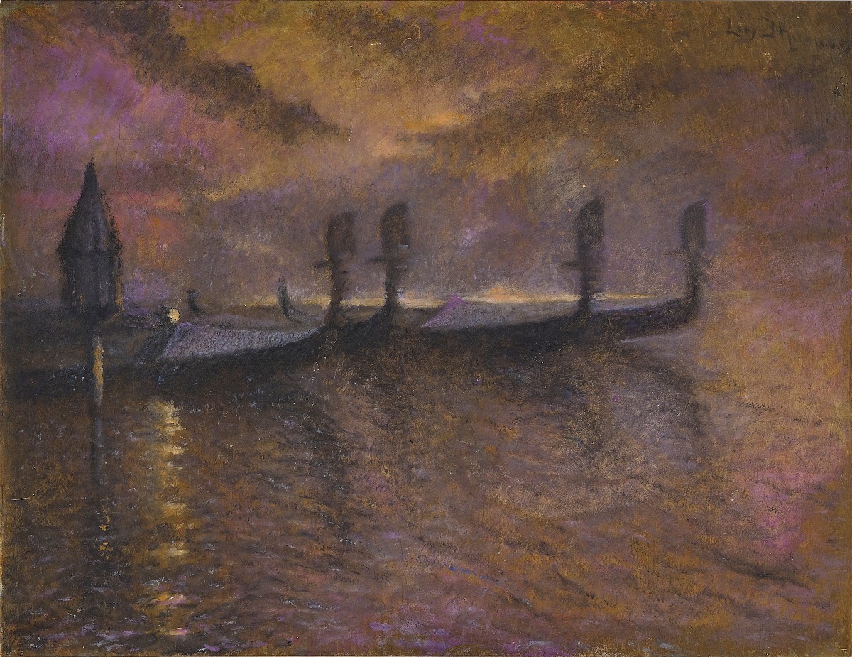 Gondolas by Moonlight
