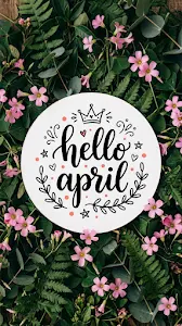 Floral Border Graphic with 'Spring is in the air' illustration