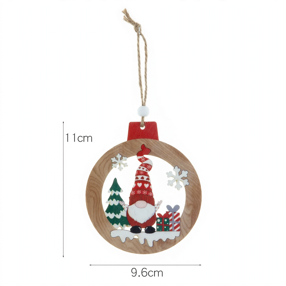 Weihnachts-Wichtelanhänger aus Holz