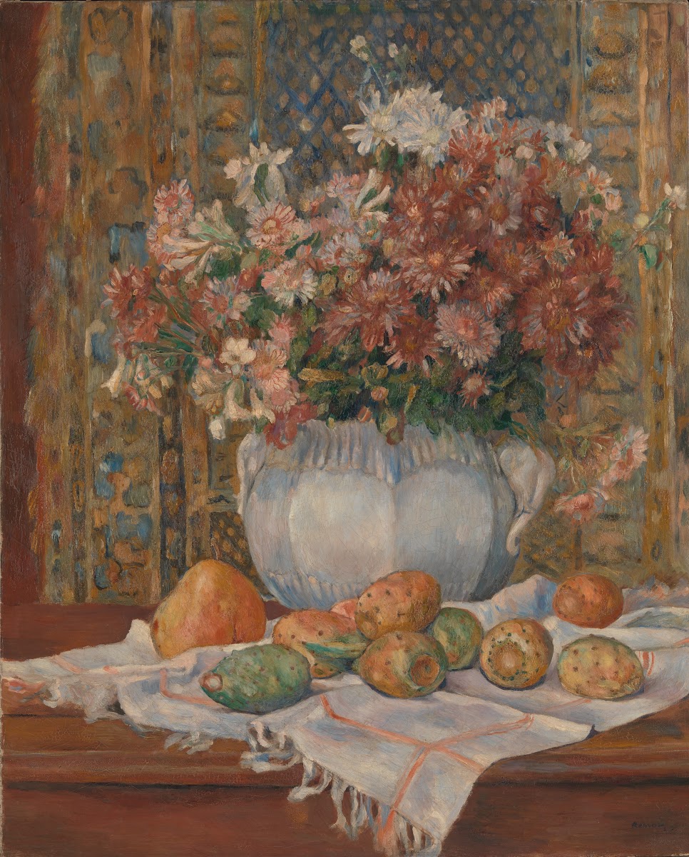 Still Life with Flowers and Prickly Pears ca 1885