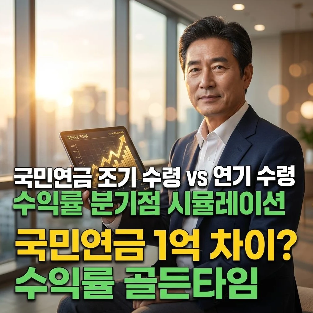 국민연금 조기 vs 연기 수령 손익분기점