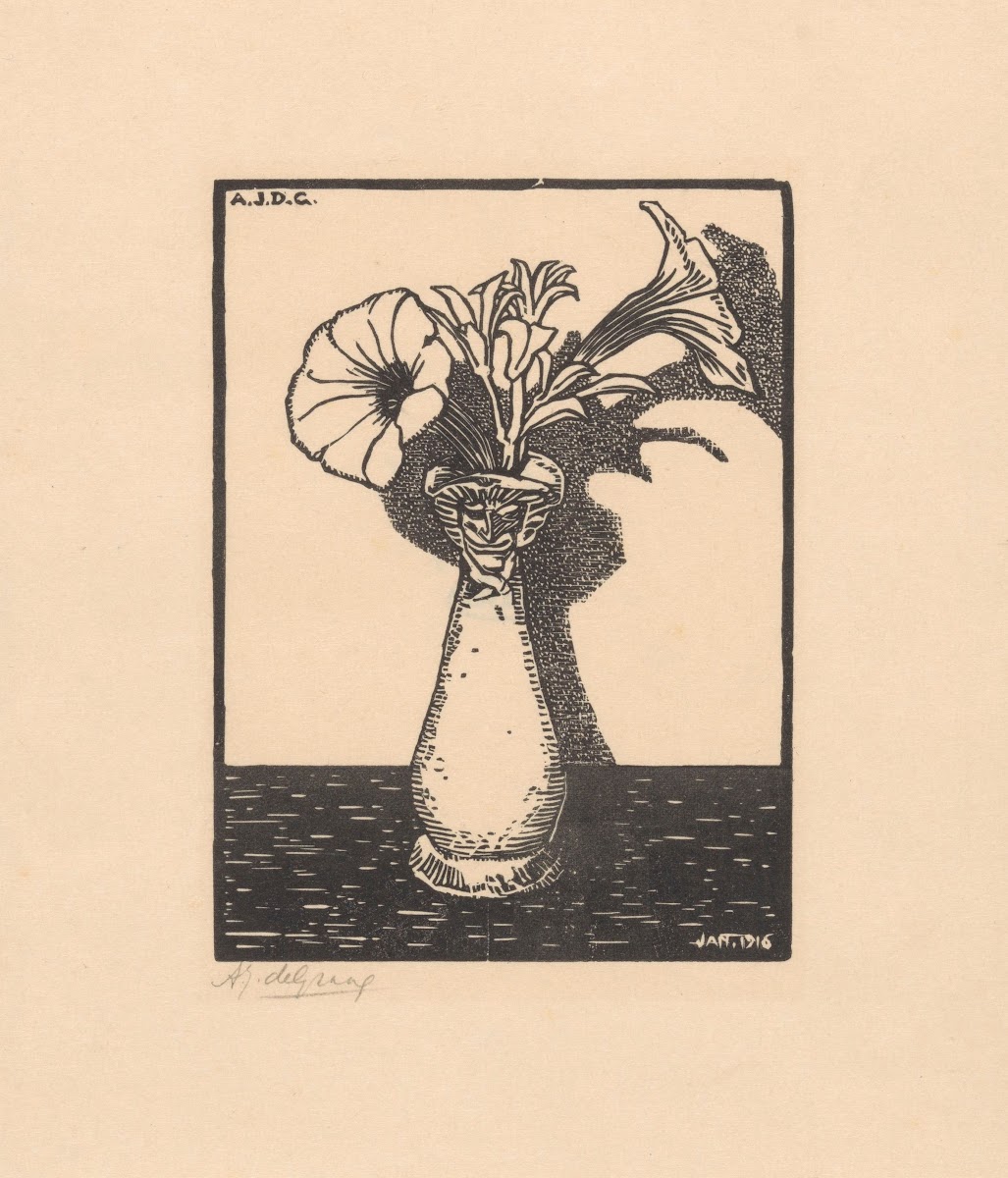 Vase with flowers 1916