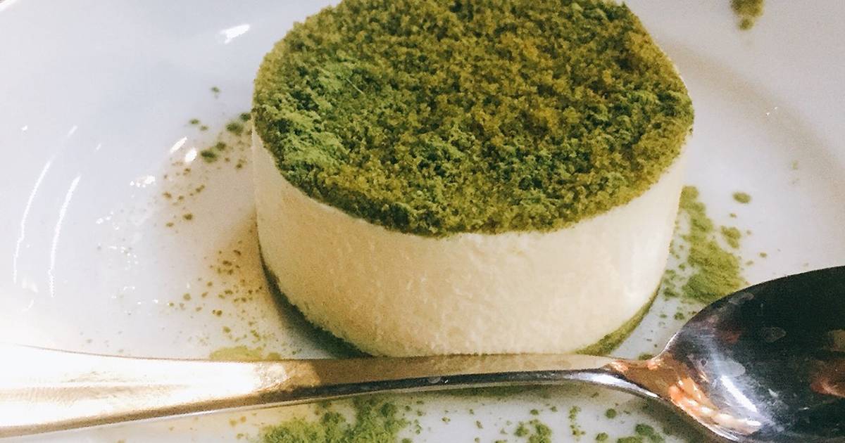 Cheesecake trà xanh (không cần lò)