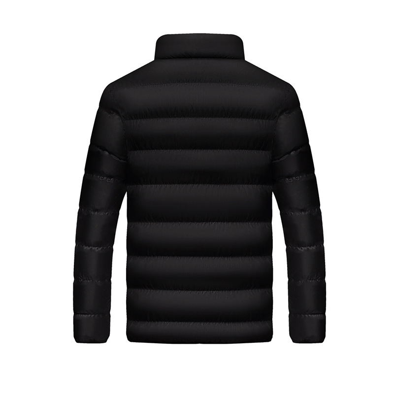 Men's quilted jacket, stand-up collar, padded, for leisure