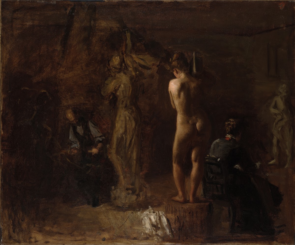 William Rush Carving His Allegorical Figure of the Schuylkill RiverStudy 1876