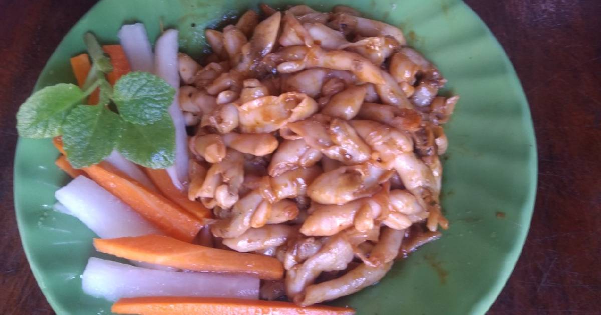 Ốc móng tay xào cay