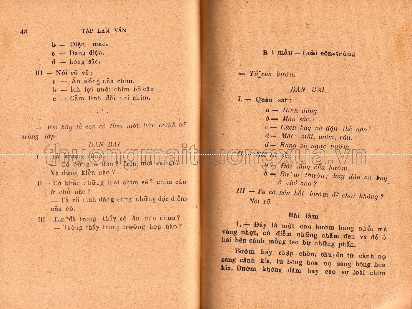 Tập làm văn lớp ba và lớp nhì (1953) - Trang 62