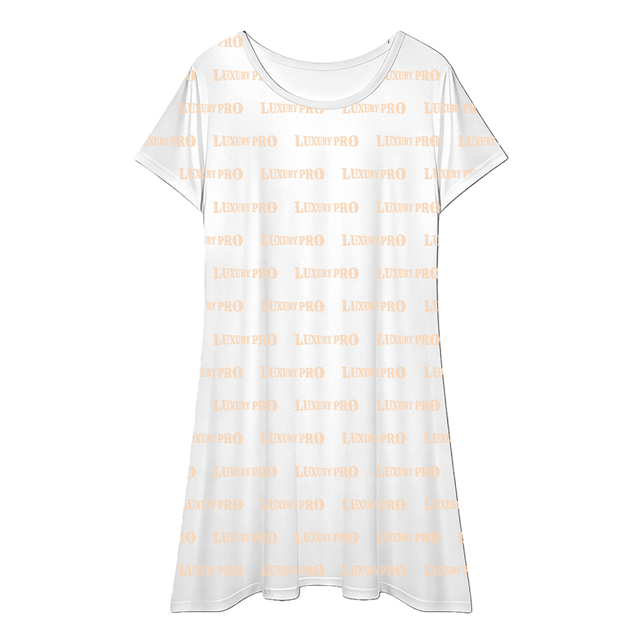 AOP Women's tight-fitting short-sleeved dress