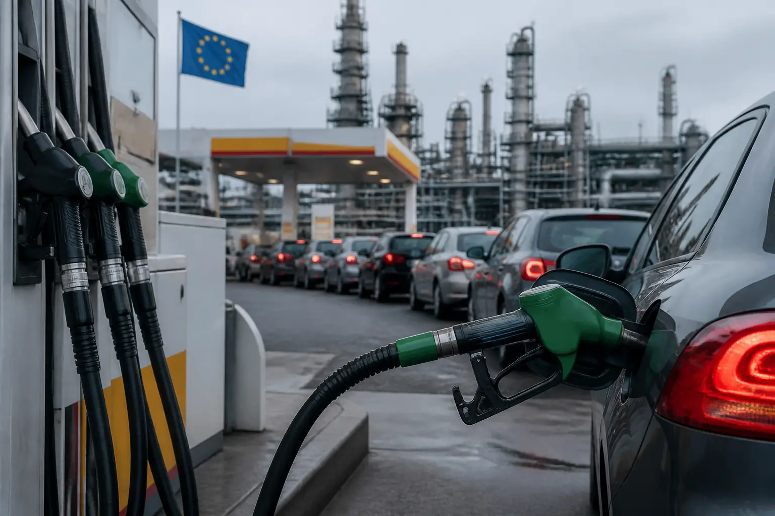 Editorial image for Europe faces high petrol and diesel prices due to refining and supply issues