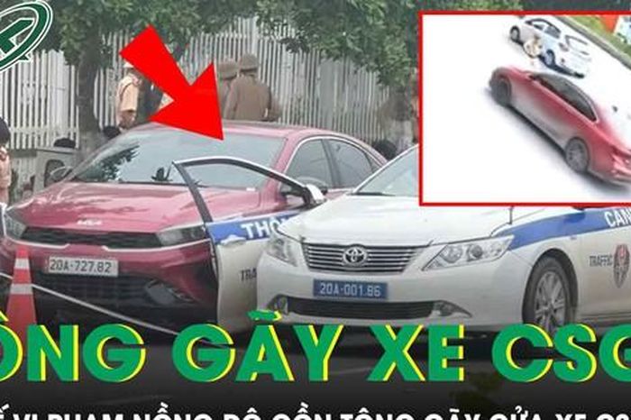 Tài xế vi phạm nồng độ cồn, tăng ga bỏ chạy tông gãy cửa xe CSGT - Báo Sức Khỏe &amp; Đời Sống