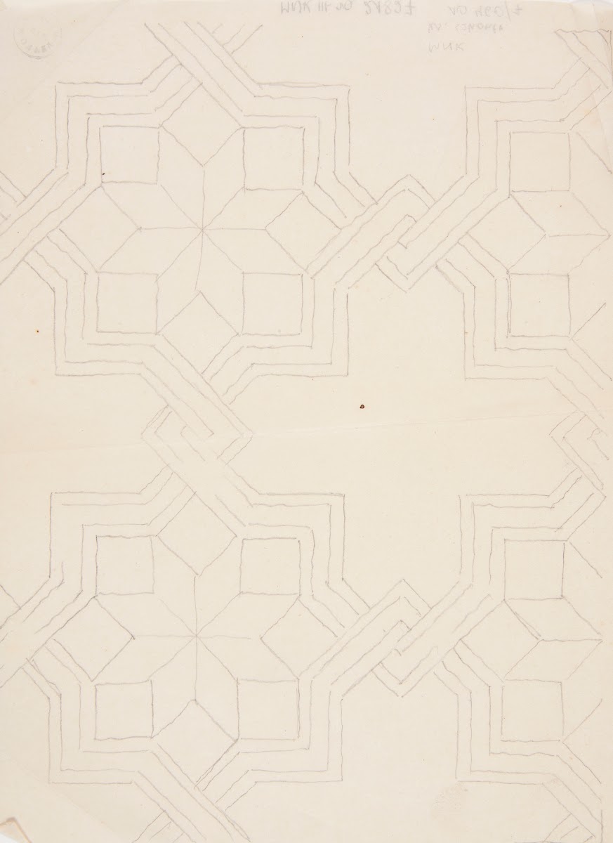 Wzór posadzki z motywem geometrycznym 1853 1899