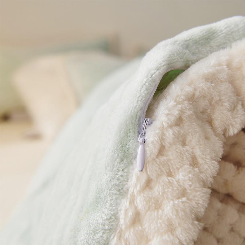 Solid Color Flannel Throw Blanket, Warming for Fall and Winter