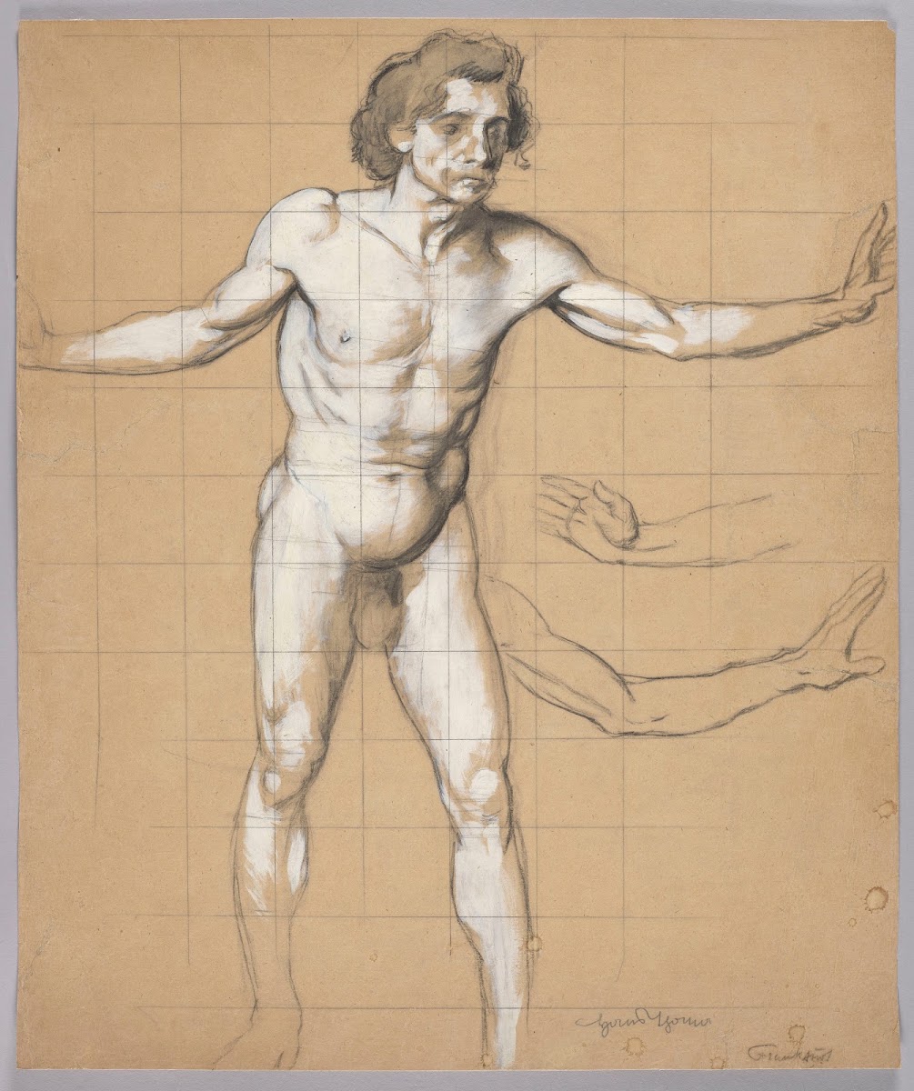 Male Nude  Study for the Figure of Siegfried 1882