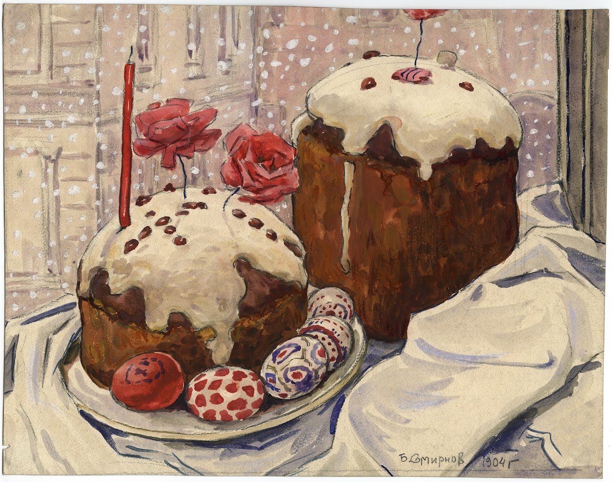 A Snowy Easter in Irkutsk An Easter Meal 1904