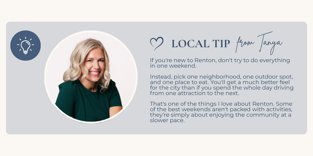 Local tip from Tanya