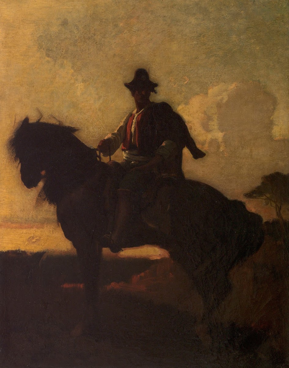 Berger à cheval dans la campagne de Rome 1855 1859